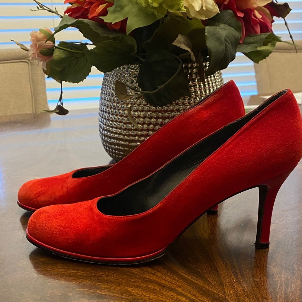 Stuart Weitzman Vibrant Red Heels